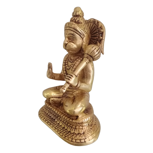 Brass Anjaneyar Statue Hindu God Idols Pooja Items Home Decor Gift Buy Online India 2116 3