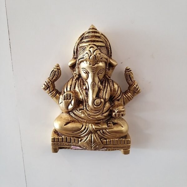 brass ganesha wall mount idol home decor pooja items gift buy online india