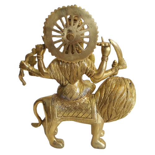 Goddess Durga Devi Brass Statue