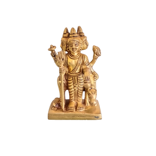 brass lord dhattatreya brass statue hindu god idols pooja items home decor gift buy online coimbatore 1293 4