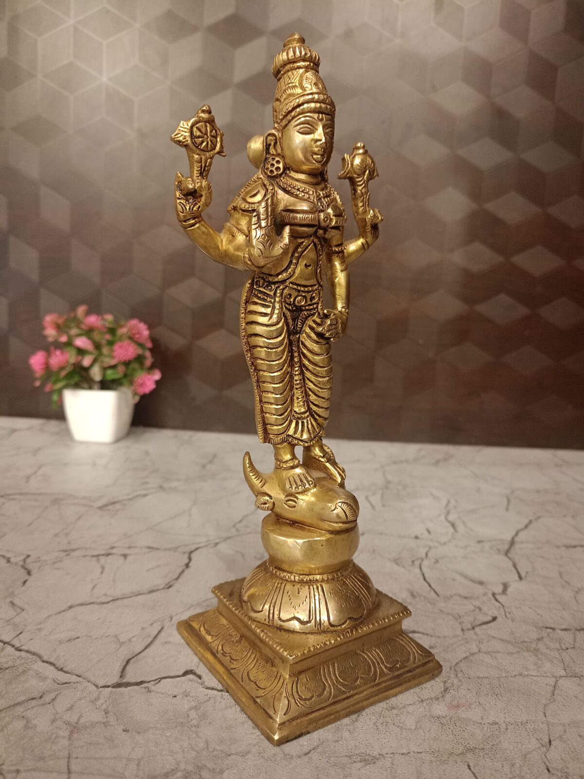 brass vishnu durgai pooja gift vgocart coimbatore india1 1 scaled