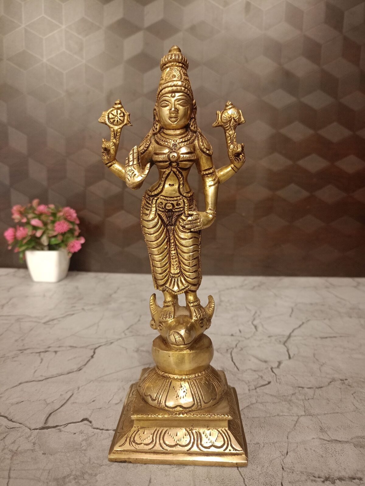 brass vishnu durgai pooja gift vgocart coimbatore india2 2 1 scaled