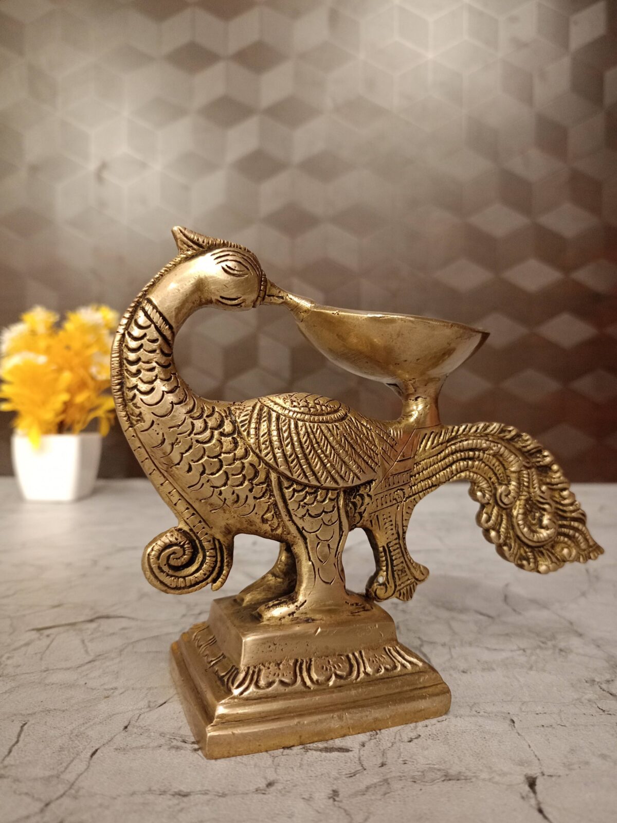 brass peacock diya pooja gift vgocart coimbatore india2 scaled