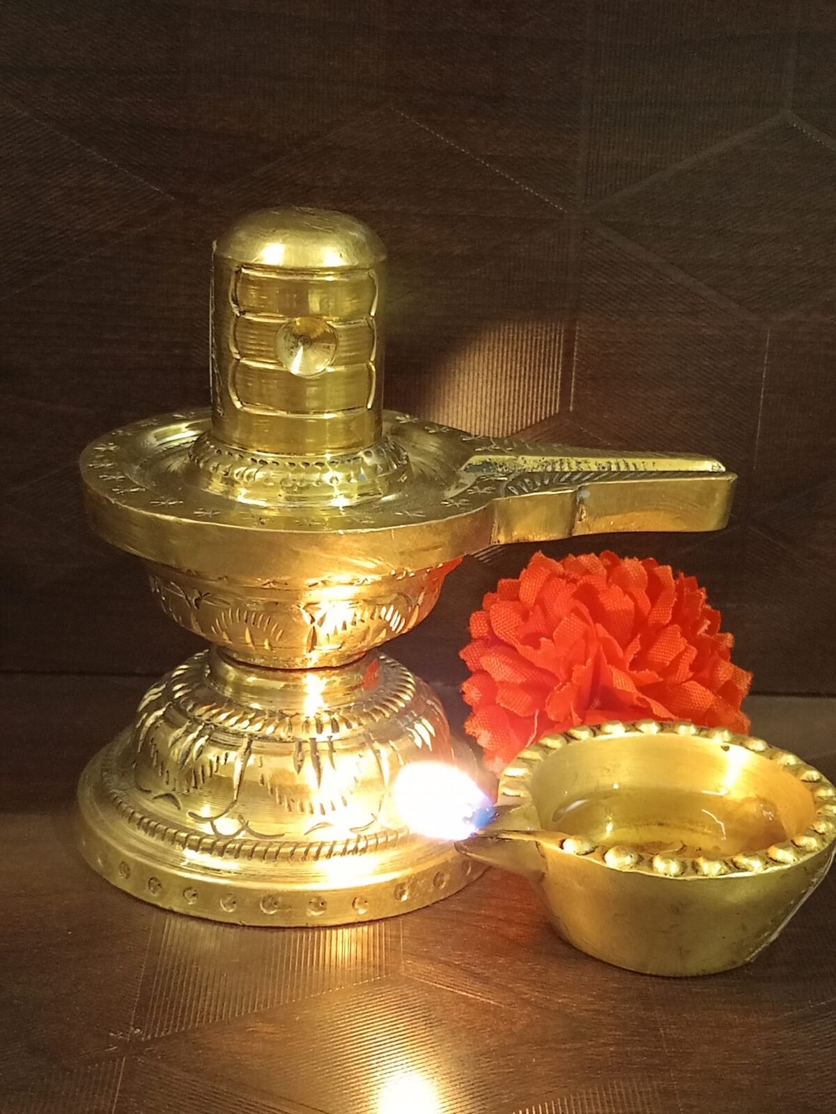 Brass Shiva Lingam Idol