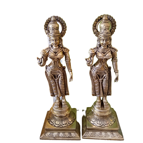 bronze Valli Dheivanai statue indu god brass idols buy online India 2262