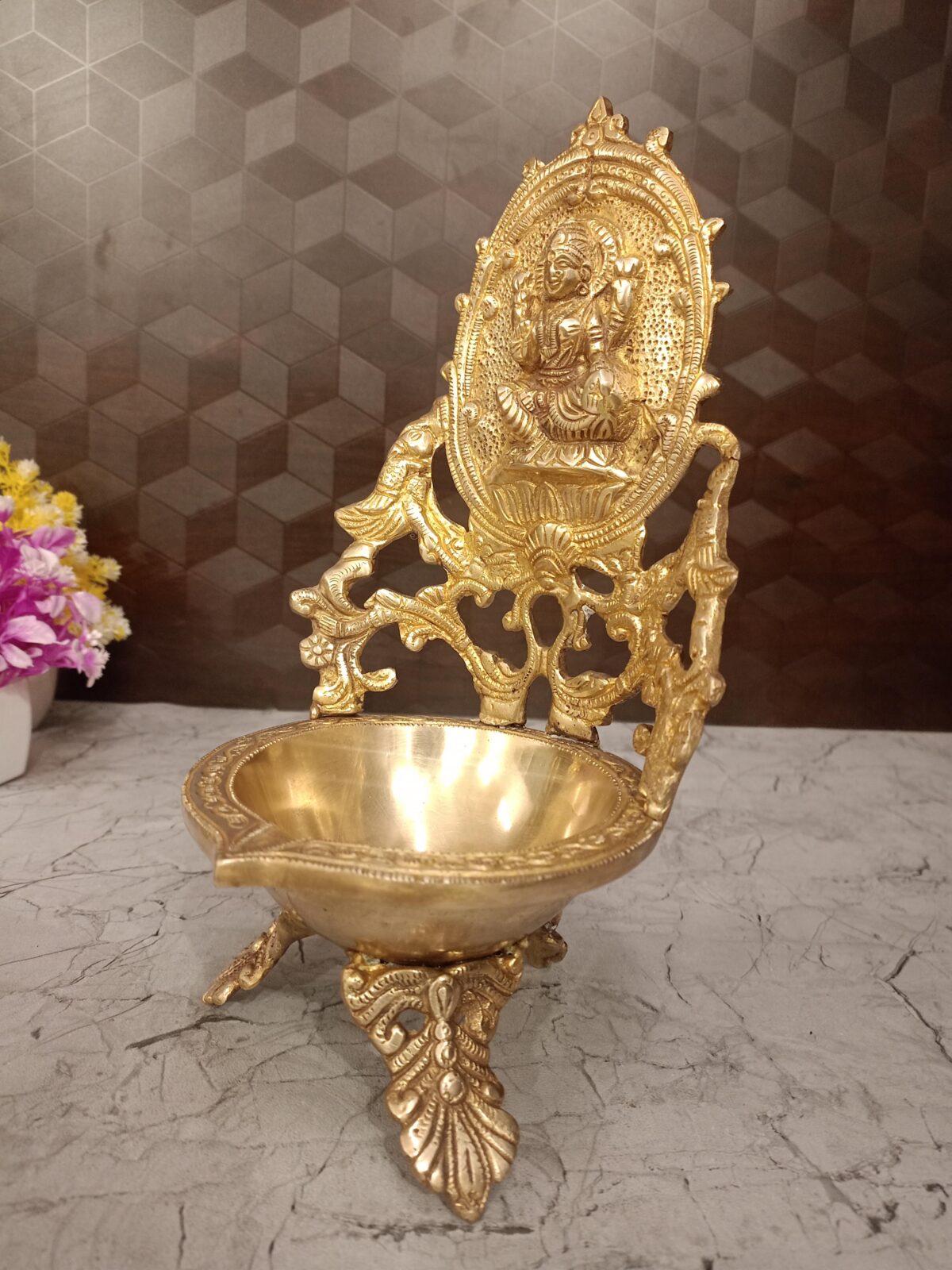 brass lakshmi designer diya pooja gift home decor vgocart coimbatore india2 scaled