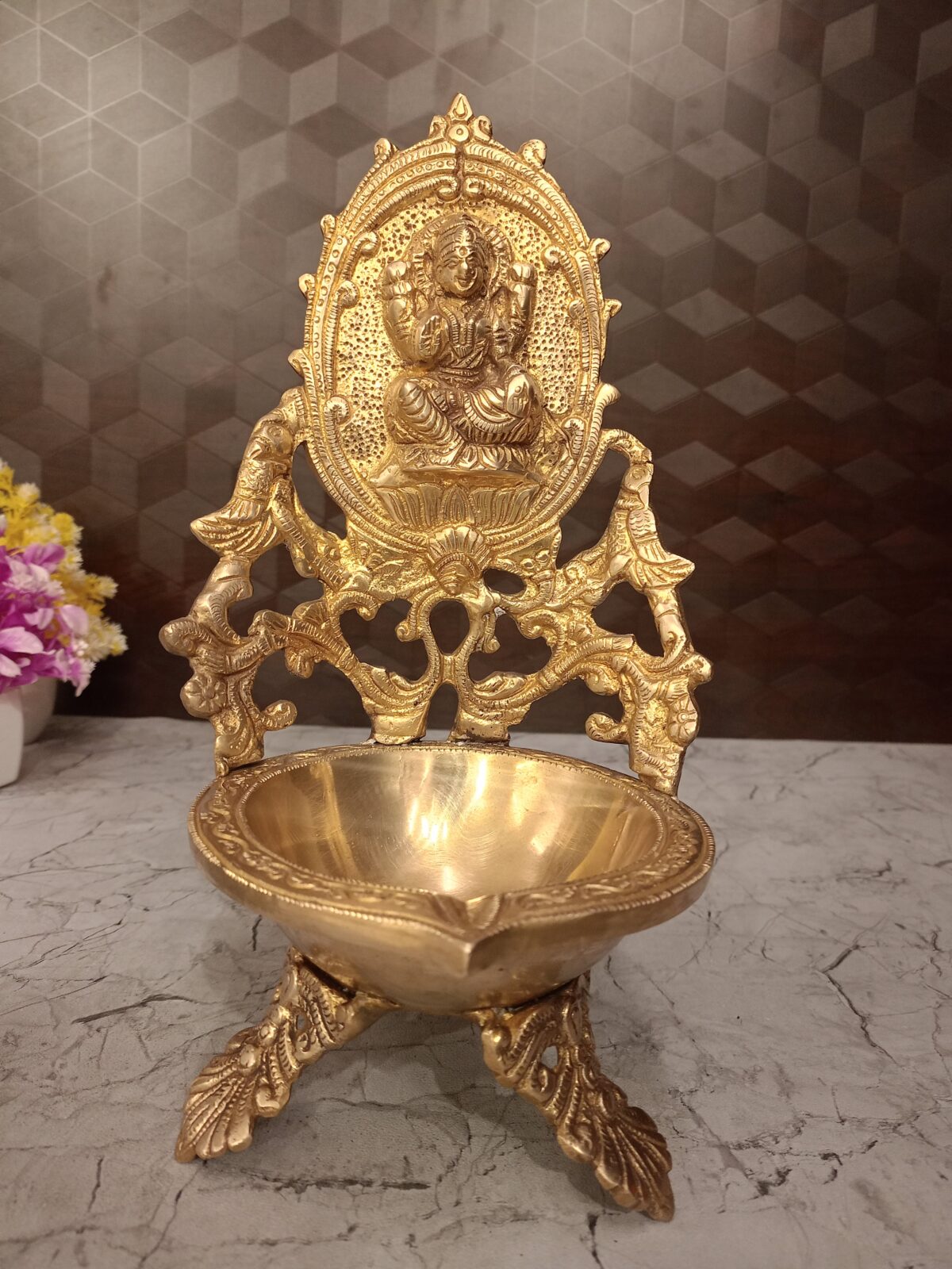 brass lakshmi designer diya pooja gift home decor vgocart coimbatore india3 scaled