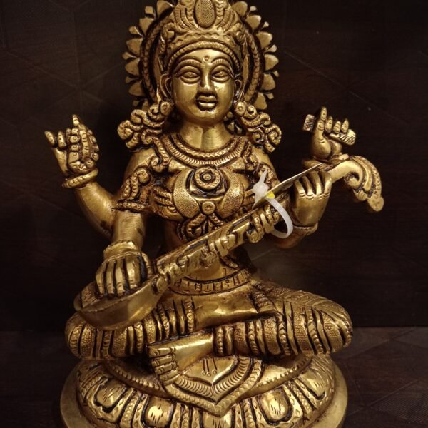 brass saraswathi idol pooja gift vgocart coimbatore india 22