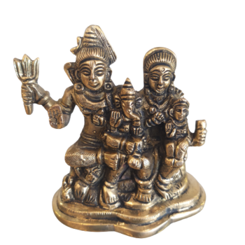 Brass Shiva Parivar Statue Antique
