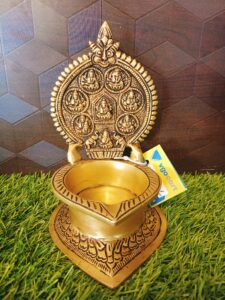 Brass Ashtalakshmi Deepam