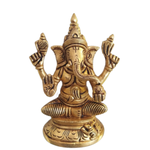 brass ganesha statue buy online hindu god idols gifts home decors India 2580