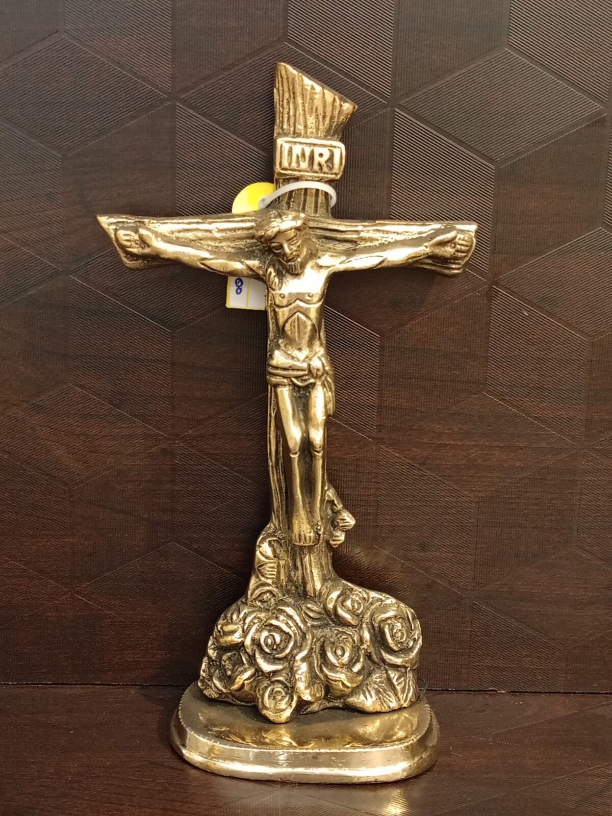 Brass Jesus Cross Statue