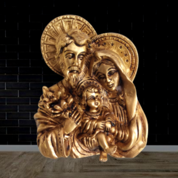 Brass Jesus holy Family statue