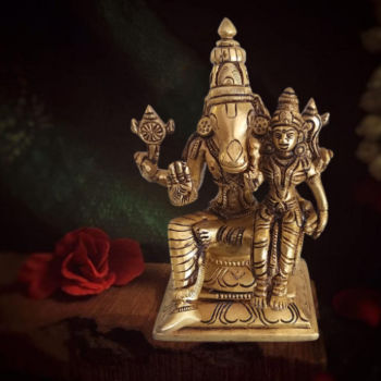 Brass Lakshmi Hayagreevar Statue