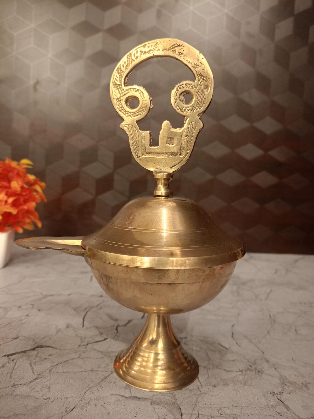 brass om diya pooja gift vgocart coimbatore india scaled