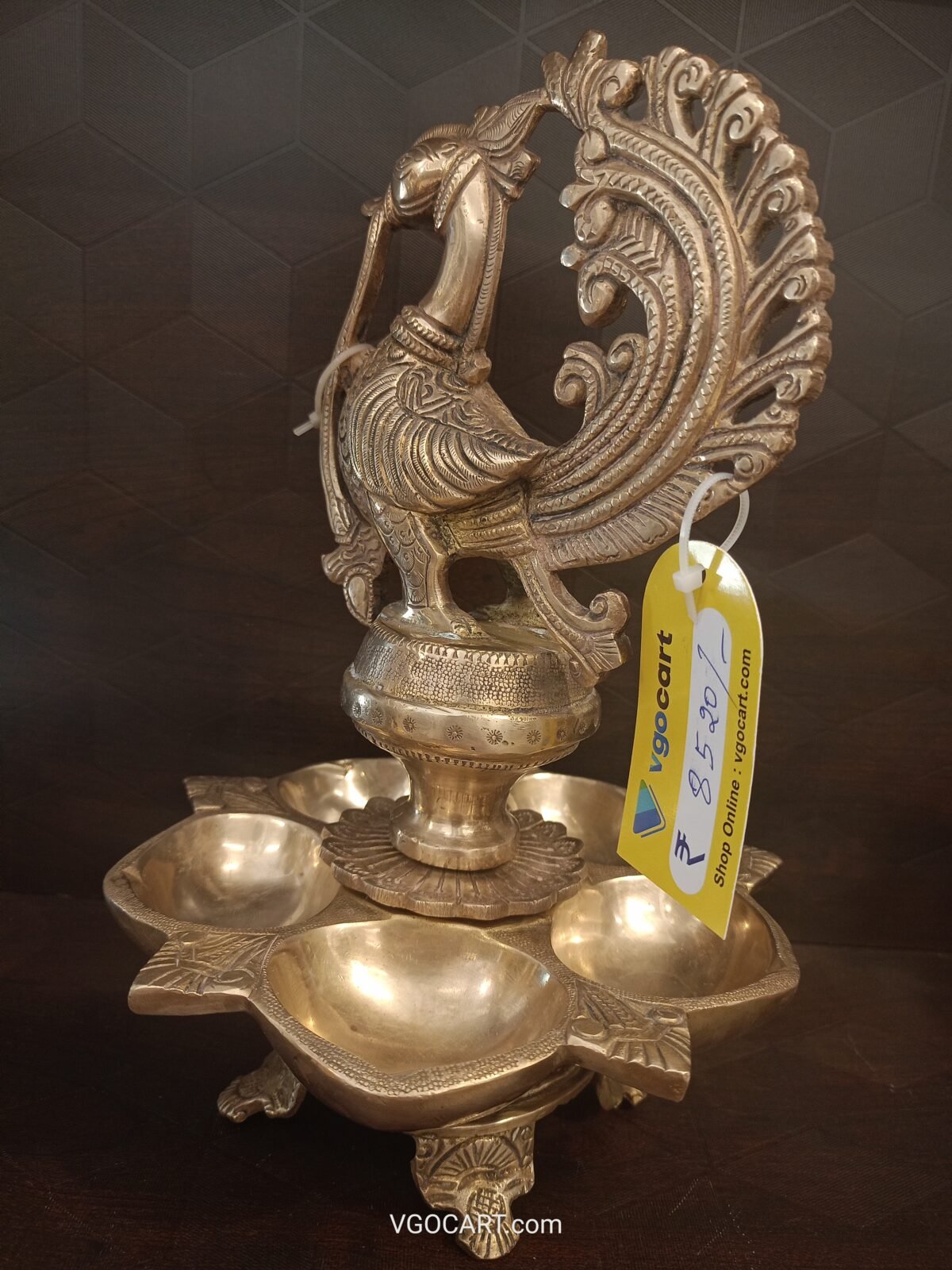 brass peacock diya pooja gift vgocart coimbatore india 2 scaled
