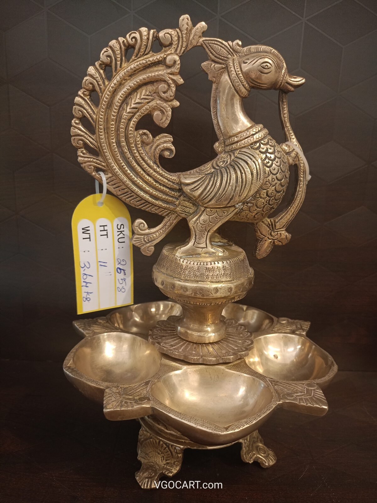 brass peacock diya pooja gift vgocart coimbatore india 3 scaled