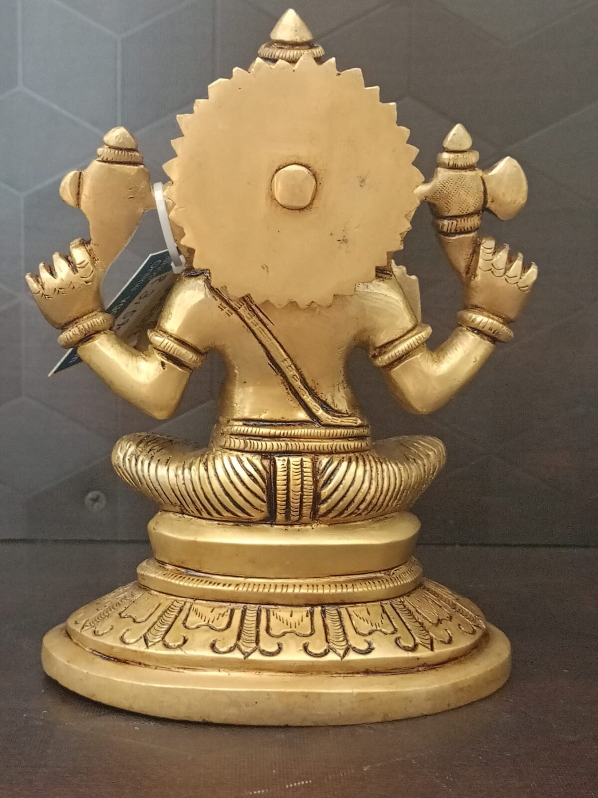 brass vinayaka idol with arch pooja home decor 1 scaled