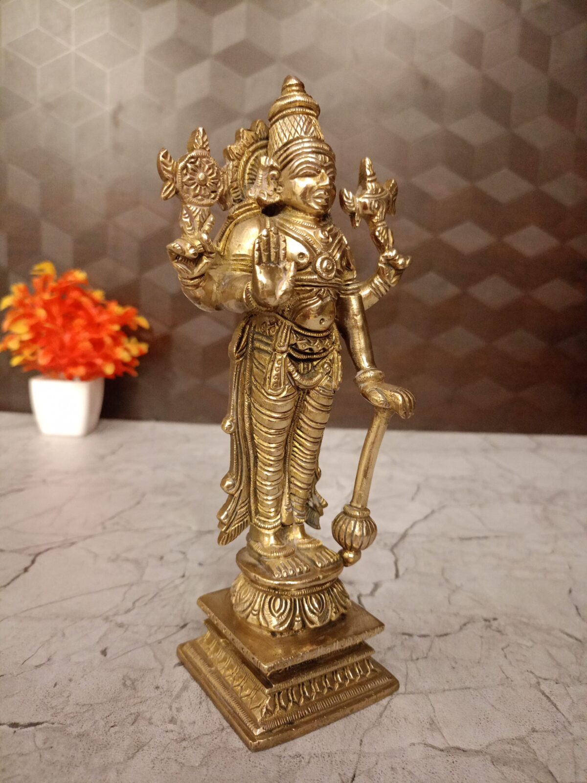 brass vishnu idol pooja gift antique handicraft idol coimbatore india 1 scaled