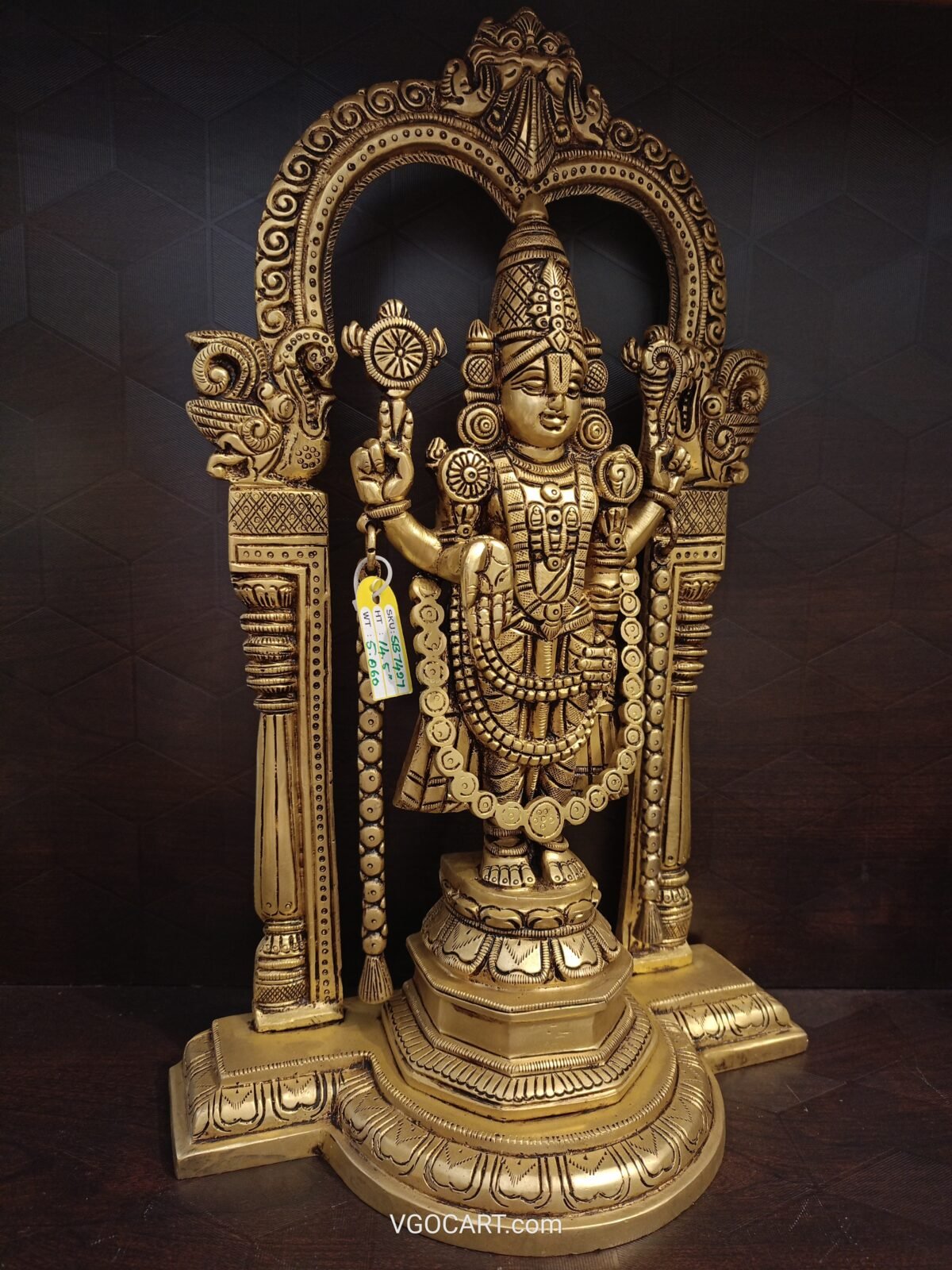 buy brass venkatachalapathy statue balaji idol online pooja best price coimbatore india 4 scaled