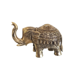 Brass Elephant Statue Showpiece