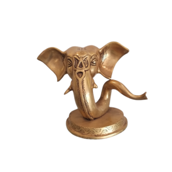 Brass Modern Ganesha on Base
