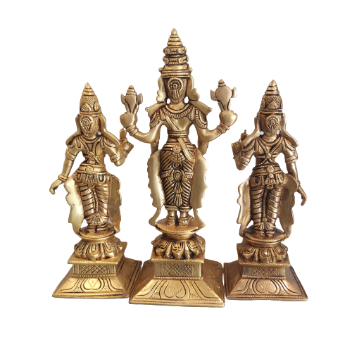 brass perumal sridevi bhoodevi statue buy online hindu god idols coimbatore 2