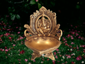 Brass Ganesha Diya 6.7
