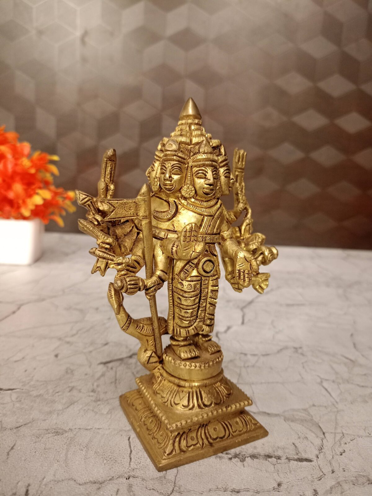 brass shanmugar idol pooja gift vgocart coimbatore india scaled