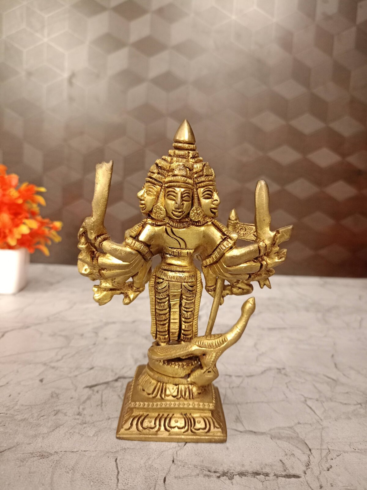 brass shanmugar idol pooja gift vgocart coimbatore india1 scaled