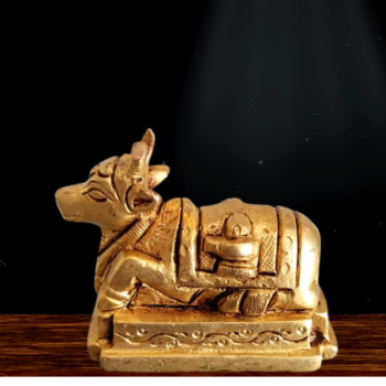 Brass Nandi Bull Statue