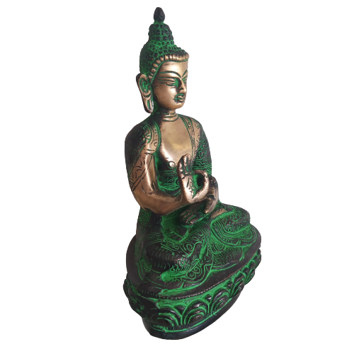 brass buddha green antique statue hindu god idols buy online home decors pooja items vastu gifts india 2