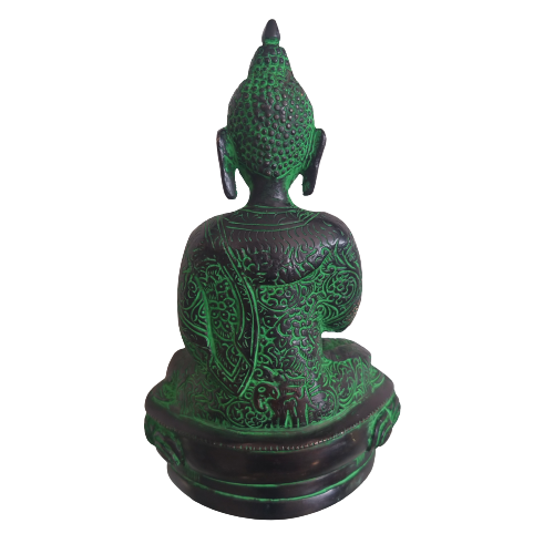 brass buddha green antique statue hindu god idols buy online home decors pooja items vastu gifts india 3