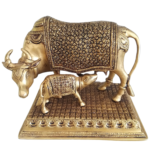 brass kamadhenu calf hindu god idols buy online pooja gifts home decors india 2