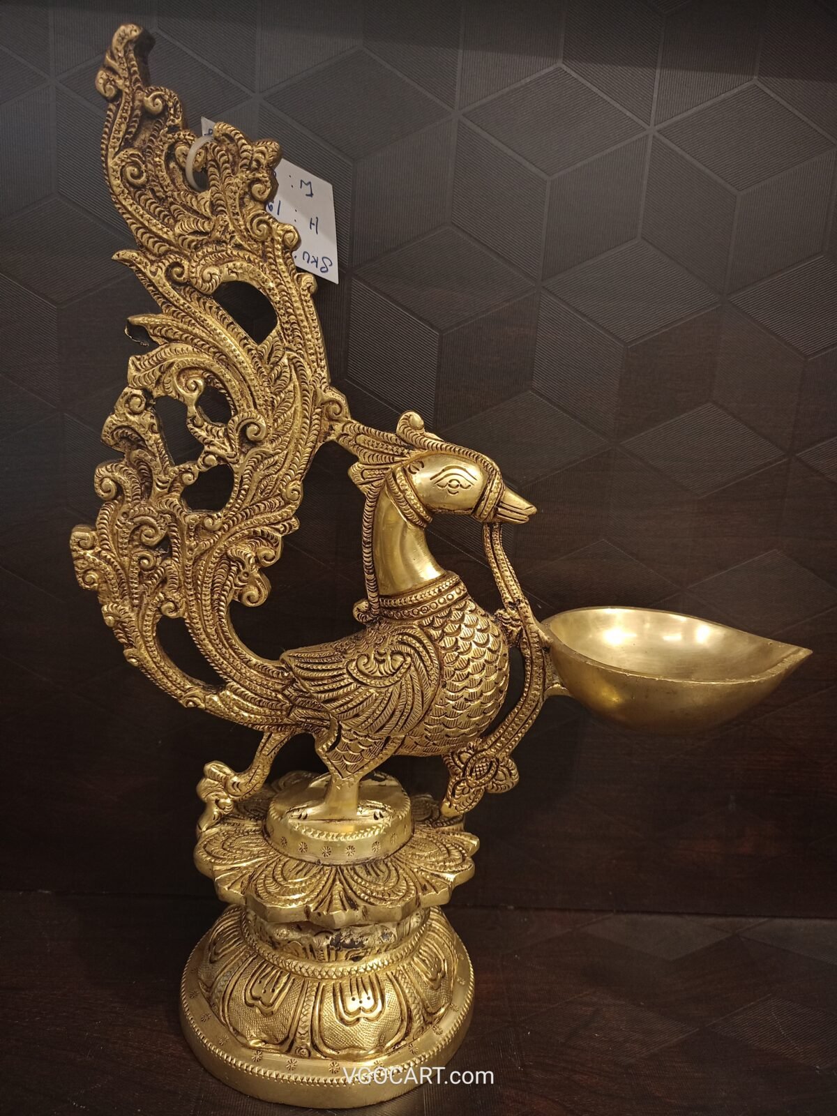 brass peacock diya pooja gift home decor vgocart coimbatore india 1 scaled