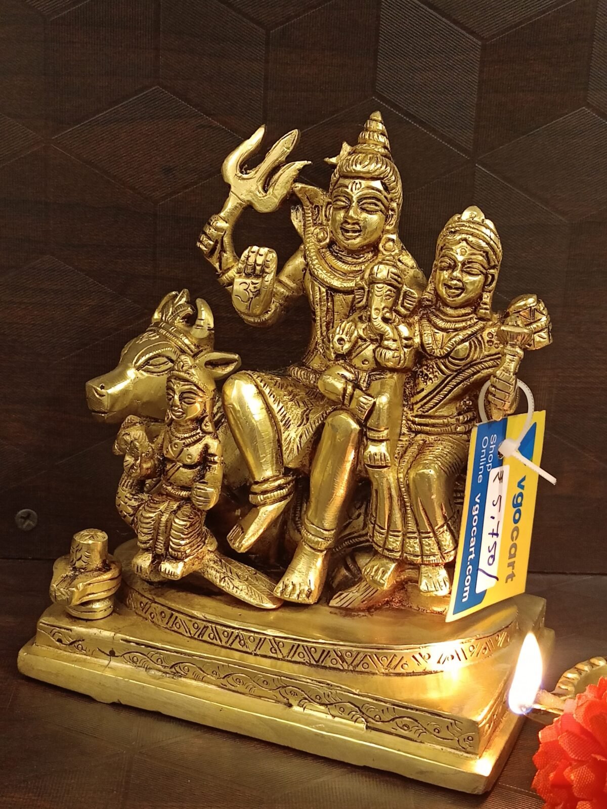 brass shiva family statue 4 scaled