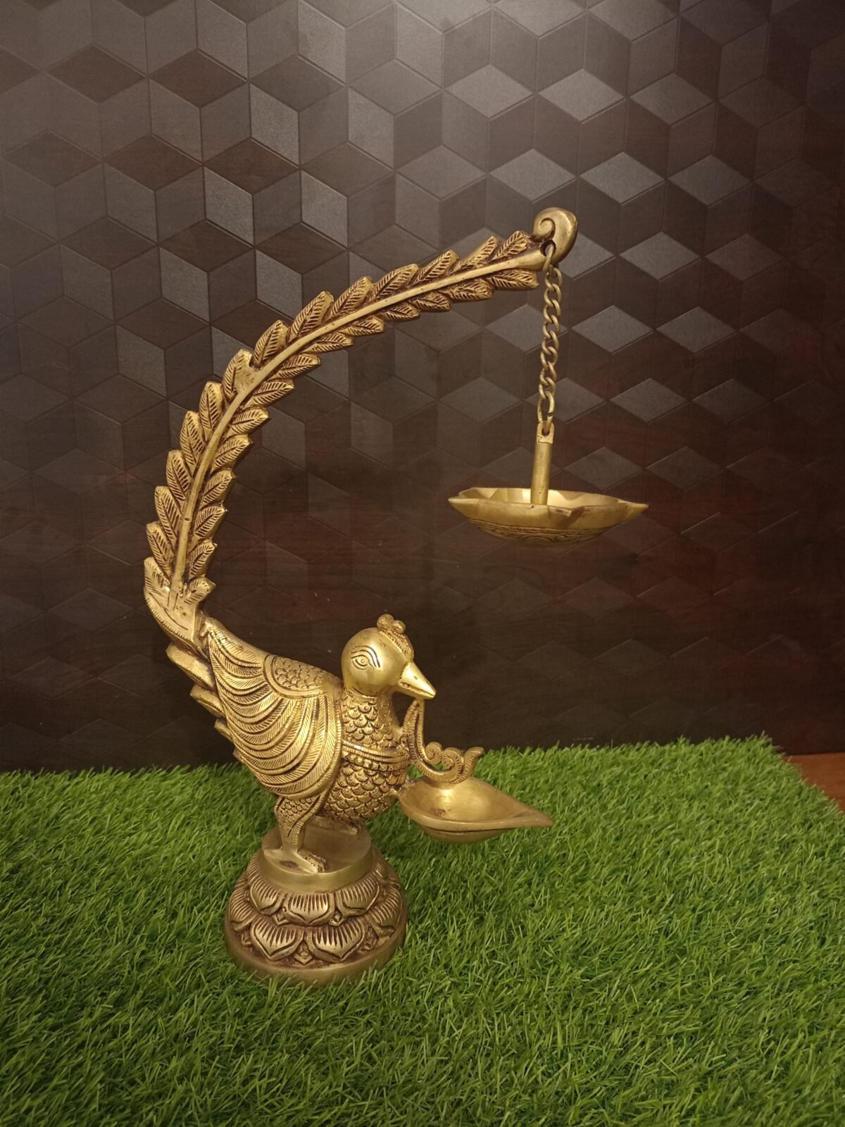 buy brass peacock designer diya india 1 scaled