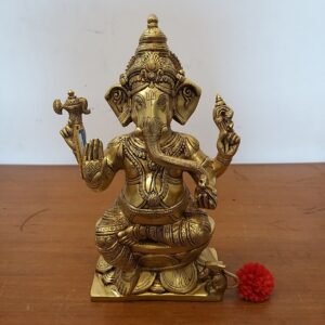 brass big size ganesha statue home decor pooja items hindu god statues gift buy online india 1019