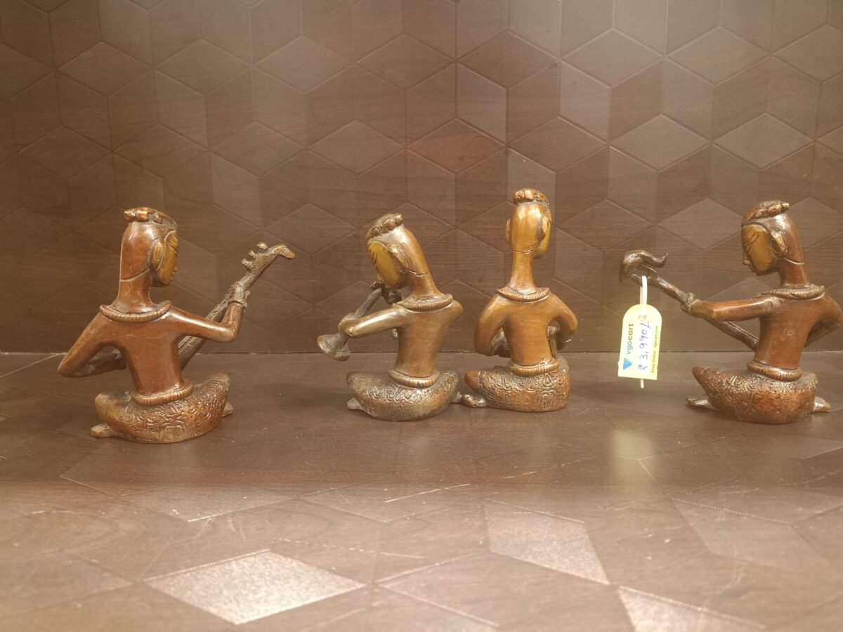 brass ladies music set four statue 2 scaled