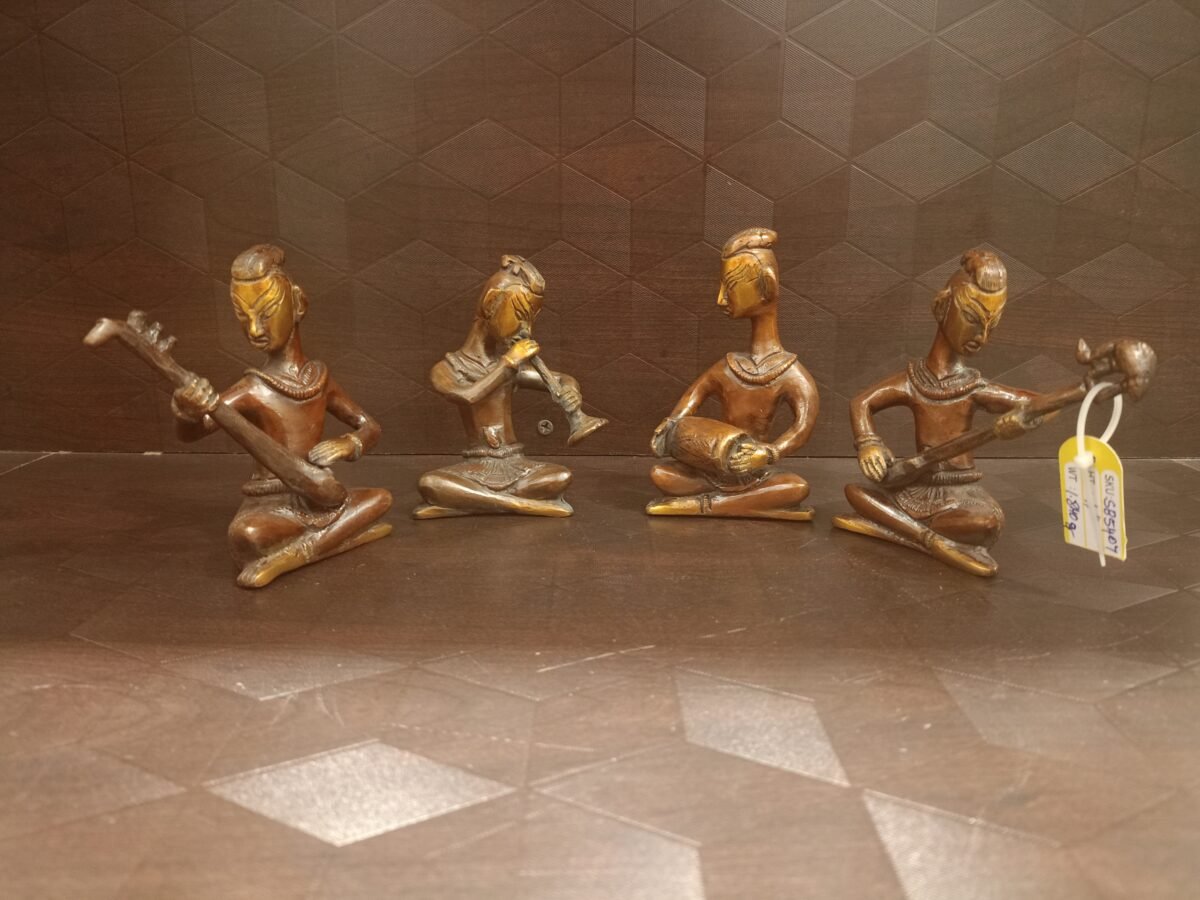 brass ladies music set four statue 3 scaled