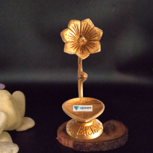 brass well designed flower diya pooja items stateu home decor buy online india 5121