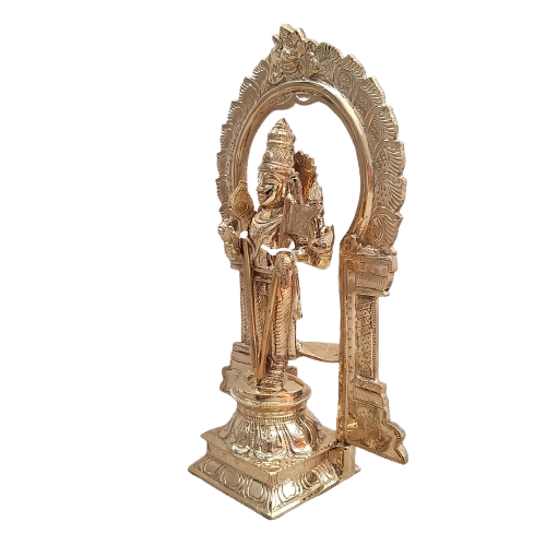 bronze murugan and vel with arch statue pooja idols home decor gift buy online india 2