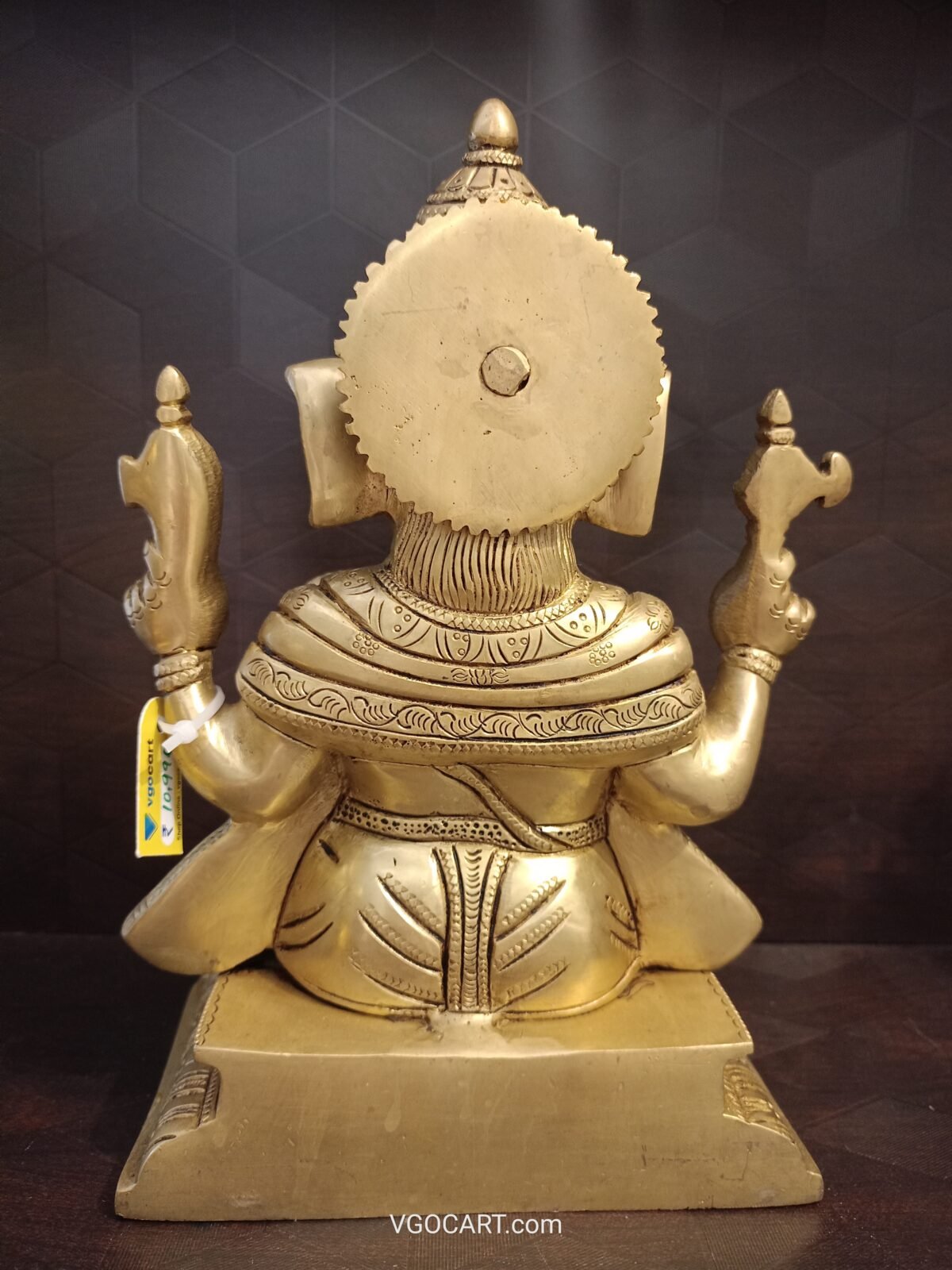 buy brass sitting ganesha statue online antique shop coimbatore india 4 scaled