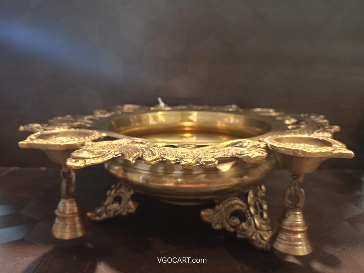 buy brass uruli with four diyas homedecor online best price coimbatore 3 scaled