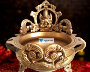Brass goddess lakshmi uruli