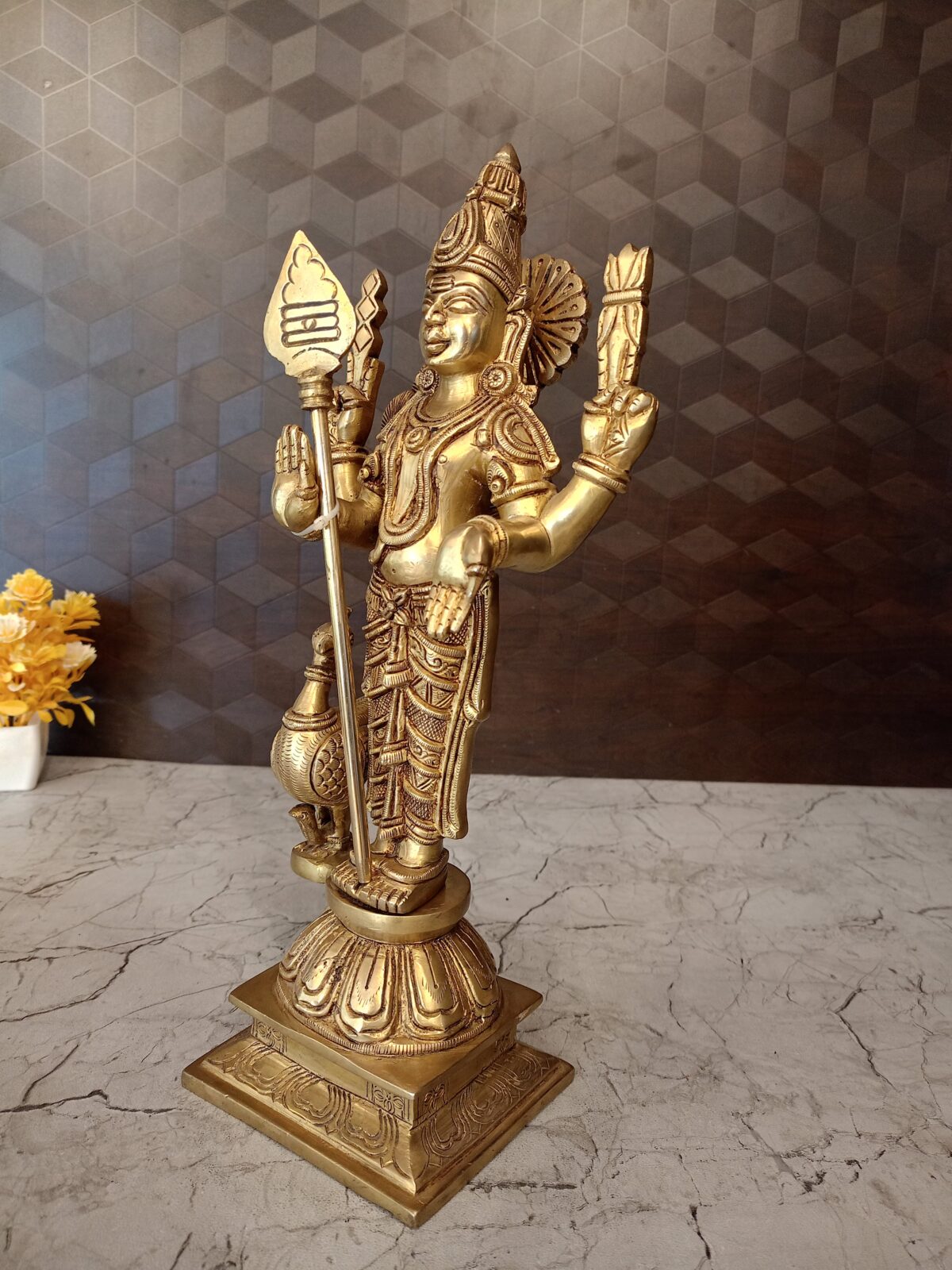 brass murugan idol pooja gift vgocart coimbatore india2 2 scaled