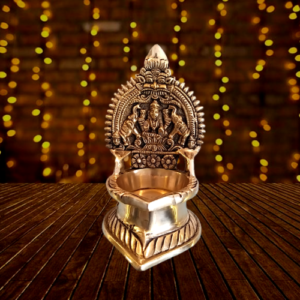 Brass Gajalakshmi Diya Home Decor Gifts Pooja Idols Buy Online Coimbatore 2699 1