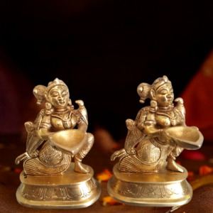Brass Paavai Diya Statue Pooja Items Hindu God Idols Home Decor Buy Online Gift India 28704
