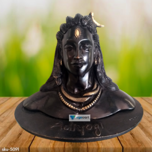 brass adiyogi black statue hindu god idols buy online home decors pooja items vastu gifts india