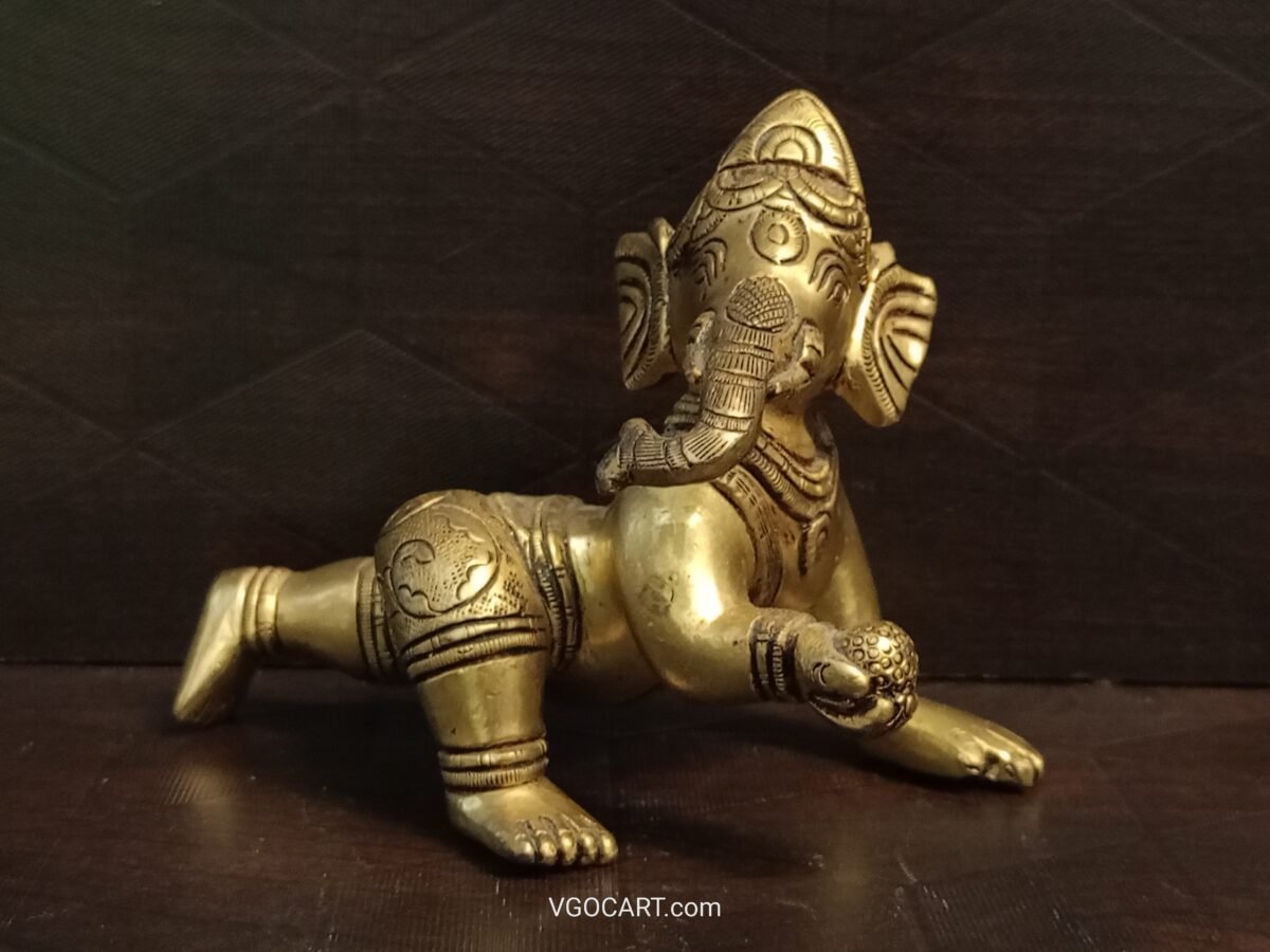 brass baby ganesha idol pooja gift vgocart coimbatore india2 scaled